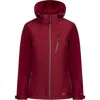 Trespass Persephone Soft Shell Jacket In Red