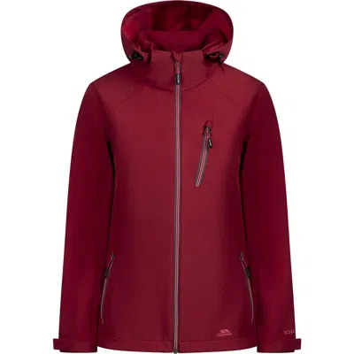 Trespass Persephone Soft Shell Jacket In Red