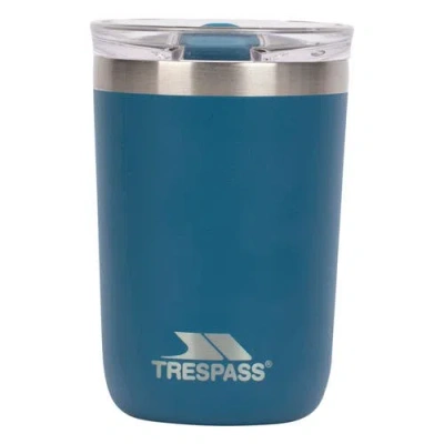 Trespass Rounder Stainless Steel Travel Cup In Blue