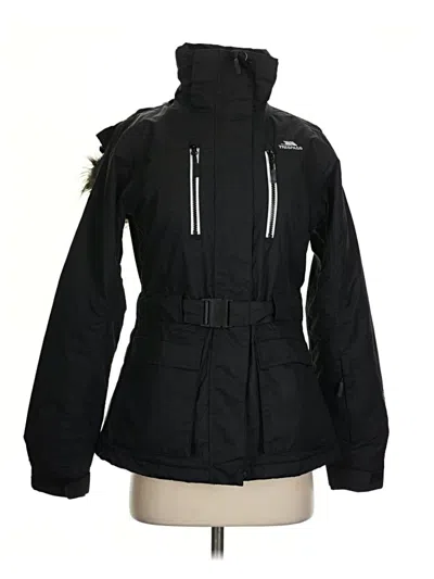 Pre-owned Trespass Snow Jacket In Black