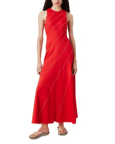 Tressé Tresse Back Cutout Dress In Red
