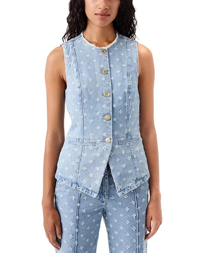 Tressé Tresse Cuarington Cotton Washed Canvas Vest In Blue