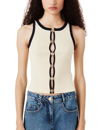 Tressé Tresse Front Cutouts Top In Brown