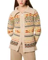 Tressé Tresse Marosa Jacquard Pattern Cardigan In Multi
