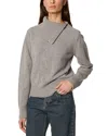 Tressé Tresse Messo Asymmetrical Sweater In Gray