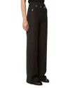 Tressé Tresse Paxtona Pinstriped Pants In Black