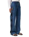 Tressé Tresse Pouja High Rise Wide Leg Jeans In Blue In Blue