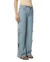 Tressé Tresse Pouzos Wide Leg Jeans In Light Blue In Blue