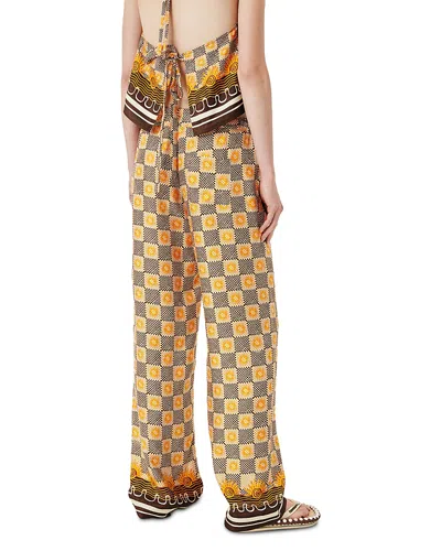 Tressé Tresse Silk Pants In Brown