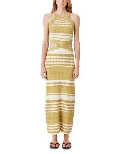 Tressé Tresse Waist Cutout Knitted Dress In Multi