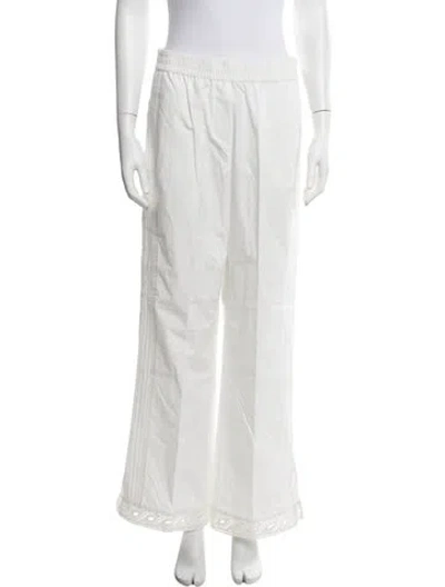 Pre-owned Tressé Wide Leg Pants In White