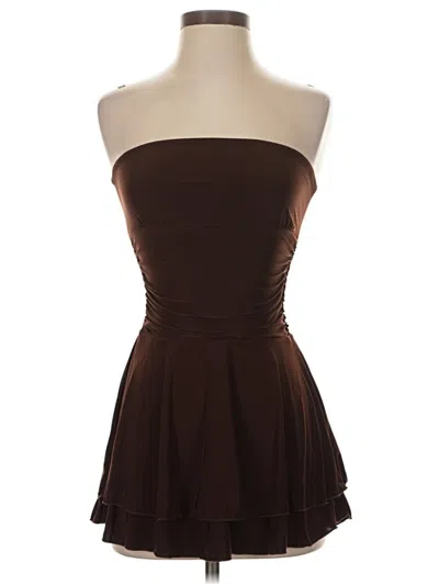 Pre-owned Tresser Formal Skirt In Brown