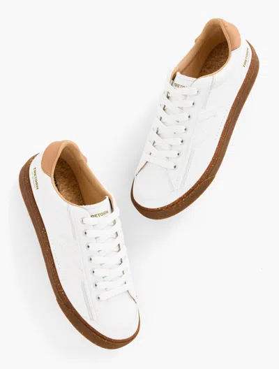 Tretorn Â® Hopper Leather Sneakers - Off White - 10m Talbots