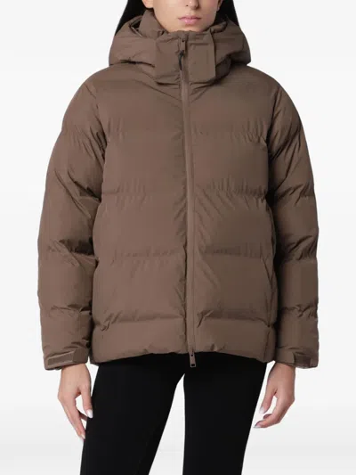 Tretorn Arctic Hooded Puffer Jacket In Brown