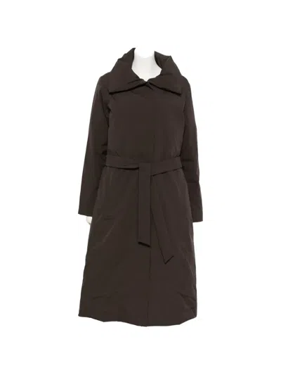 Tretorn Belted High-neck Coat In Brown