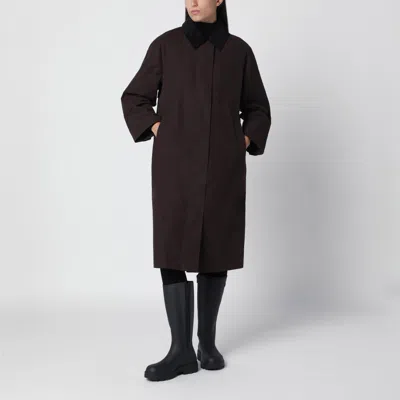 Tretorn Dawn Mini Coat In Cotton-blend Twill For Women In Brown