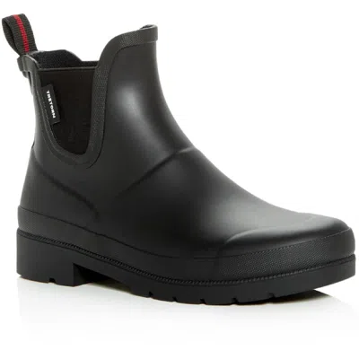 Tretorn Lina Womens Faux Fur Lined Man Made Ankle Boots In Black