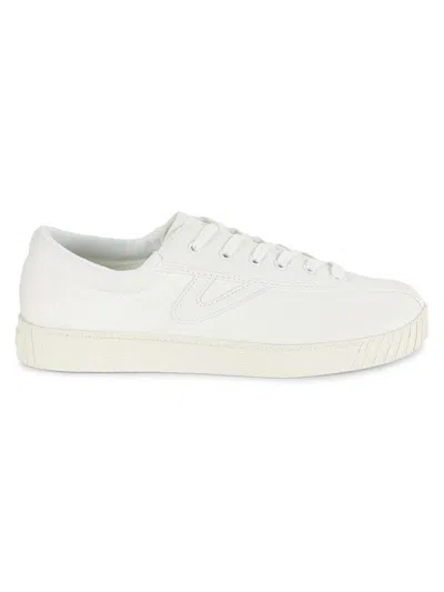 Tretorn Men's Nylite Plus Canvas Sneakers In White Green