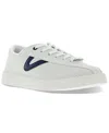 Tretorn Men's Nylite Plus Elite Perforated Leather Casual Sneakers From Finish Line In White,navy