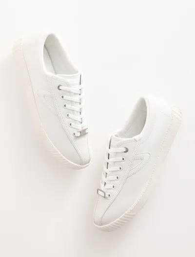 Tretorn Â® Nylite Icon Leather Sneakers - White - 10m Talbots