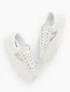 Tretorn Nylite Plus Womens Canvas Lifestyle Casual And Fashion Sneakers In White,silver