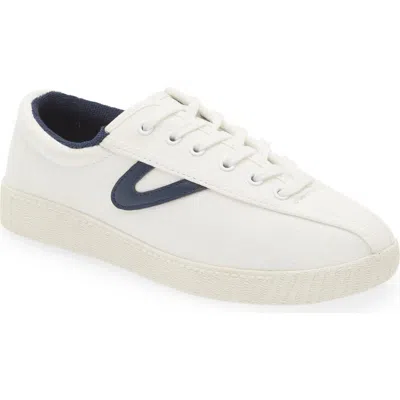 Tretorn Nylite Sneaker In White/navy
