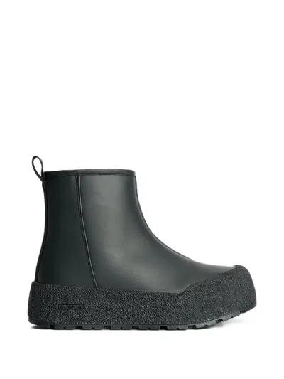 Tretorn Platform Ankle Boots In Black