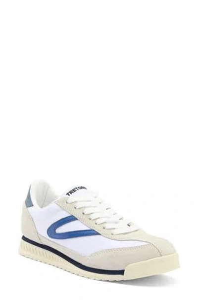 Tretorn Rawlins Vtg Sneaker In White/blue