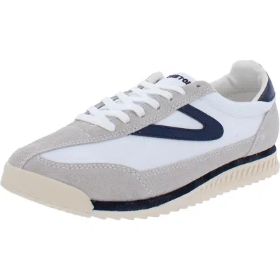 Tretorn Rawlins Womens Leather Lifestyle Casual And Fashion Sneakers In White