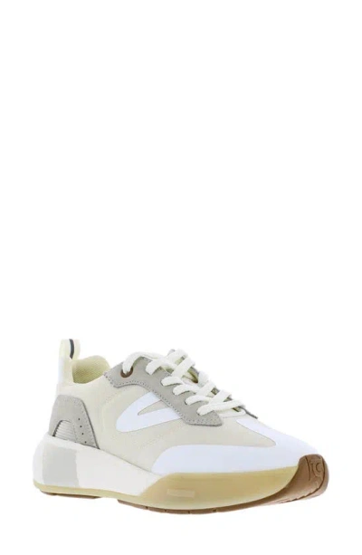 Tretorn Volley Sneaker In White Taupe