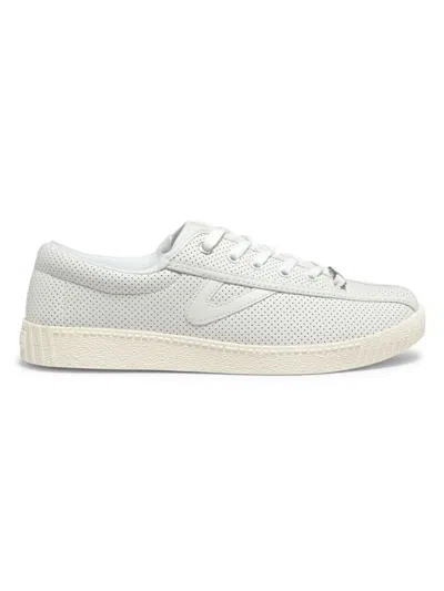 Tretorn Women's Leather-blend Low-top Sneakers In White
