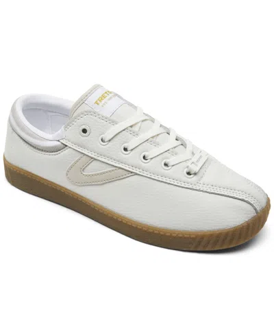 Tretorn Women's Nylite Racket Casual Sneakers From Finish Line In White,taup