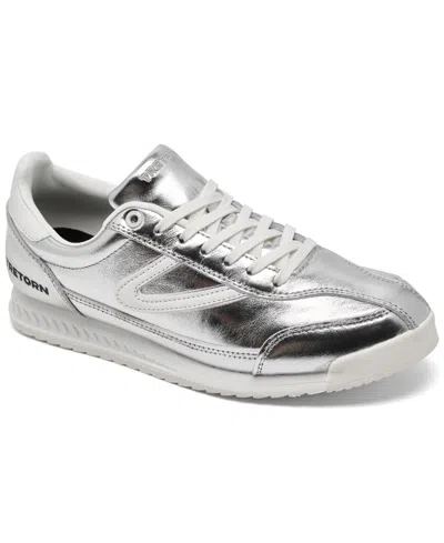 Tretorn Women's Rawlins 2.0 Metallic Casual Sneakers From Finish Line In Silver