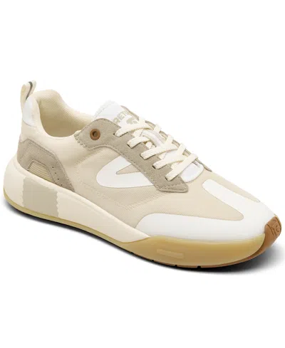 Tretorn Women's Volley Casual Sneakers From Finish Line In White,taupe