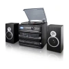 Trexonic 3-speed Turntable With Cd Player In Black