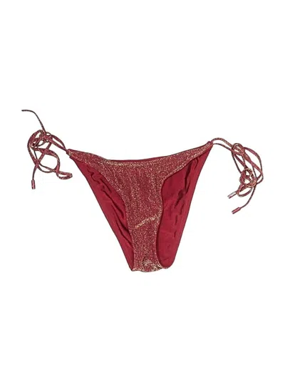 Pre-owned Triangl Swimsuit Bottoms In Burgundy