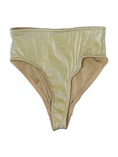 Pre-owned Triangl Swimsuit Bottoms In Gold