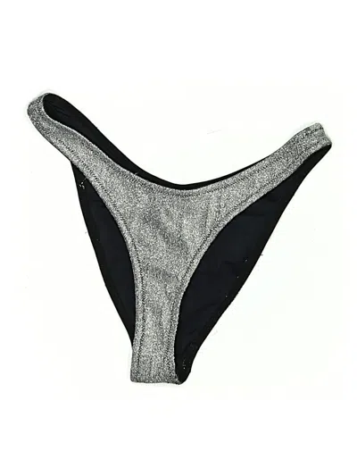 Pre-owned Triangl Swimsuit Bottoms In Silver