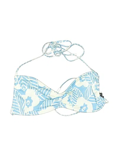 Pre-owned Triangl Swimsuit Top Blue Print Pattern Swimwear