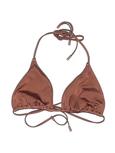 Pre-owned Triangl Swimsuit Top Brown Swimwear