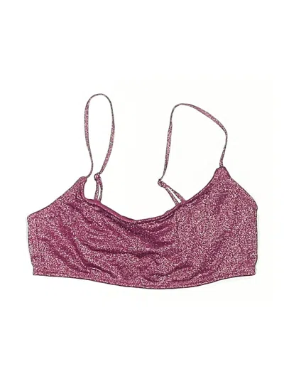 Pre-owned Triangl Swimsuit Top Burgundy Swimwear