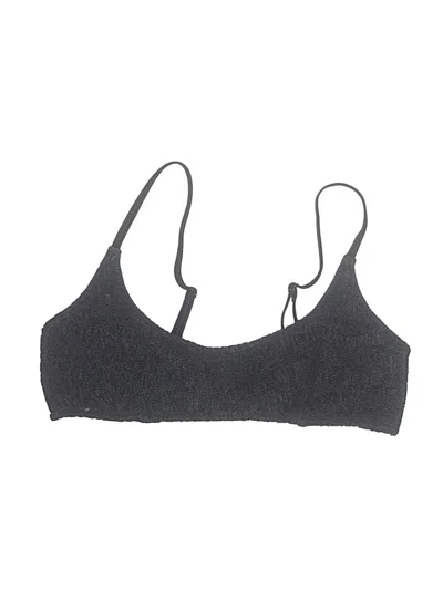 Pre-owned Triangl Swimsuit Top Gray Swimwear
