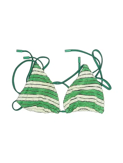 Pre-owned Triangl Swimsuit Top Green Swimwear