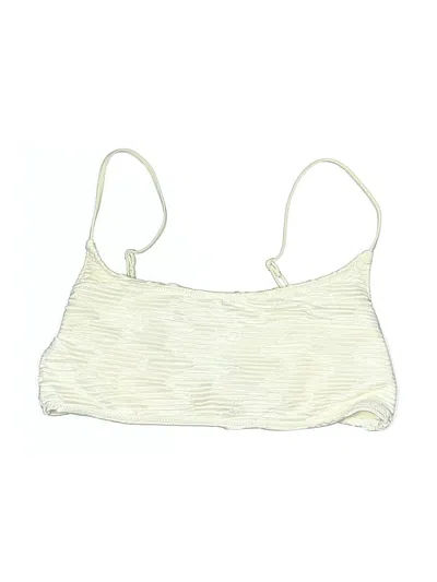 Pre-owned Triangl Swimsuit Top Ivory Swimwear