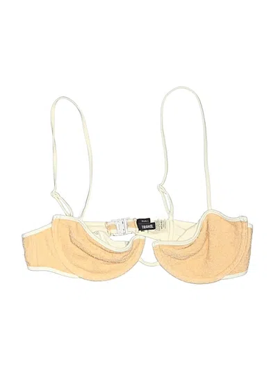 Pre-owned Triangl Swimsuit Top Ivory Swimwear