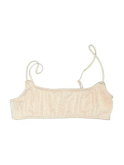Pre-owned Triangl Swimsuit Top Ivory Swimwear