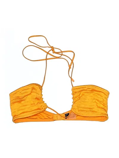 Pre-owned Triangl Swimsuit Top Orange Swimwear