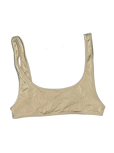 Pre-owned Triangl Swimsuit Top Tan Swimwear