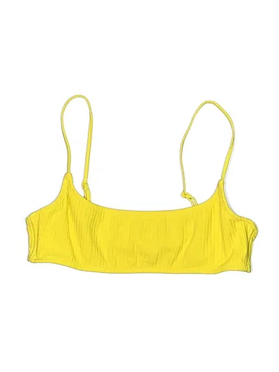Pre-owned Triangl Swimsuit Top Yellow Swimwear