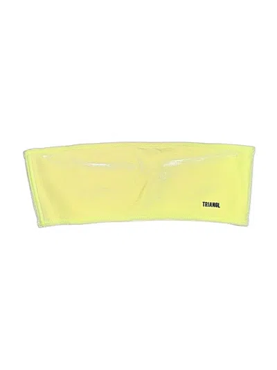 Pre-owned Triangl Swimsuit Top Yellow Swimwear